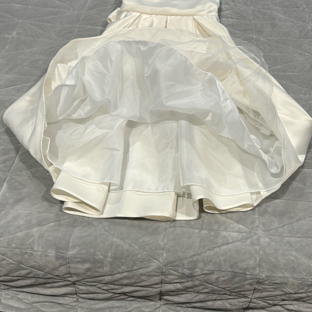 Adele Elegant White Kids Dress  size7-8 - Picture 5 of 10